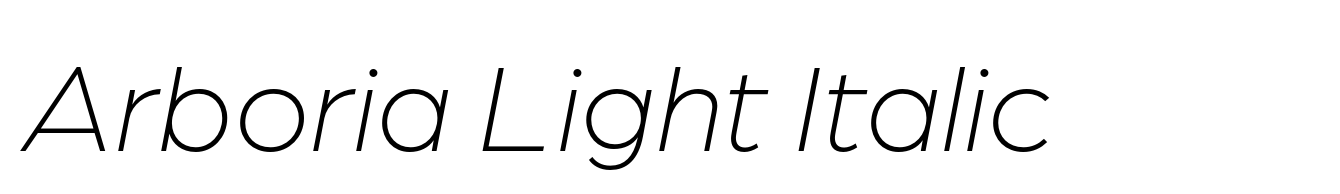 Arboria Light Italic